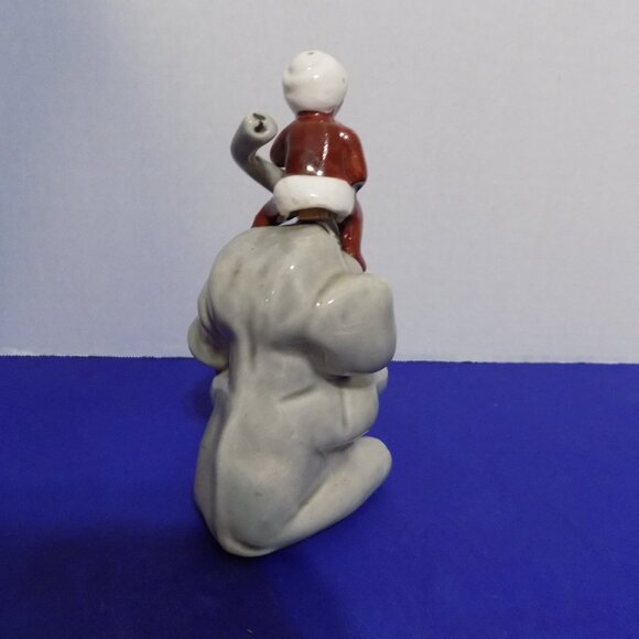 Vintage Ceramic Arts Studio Elephant Black Sultan Salt and Pepper Shakers A291 - Picture 3 of 4